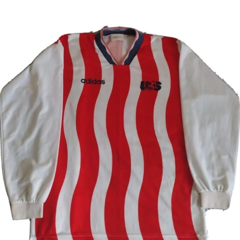 USA SOCCER USMNT 1994 WORLD CUP RARE VINTAGE JERSEY SIZE L LONG SLEEVE